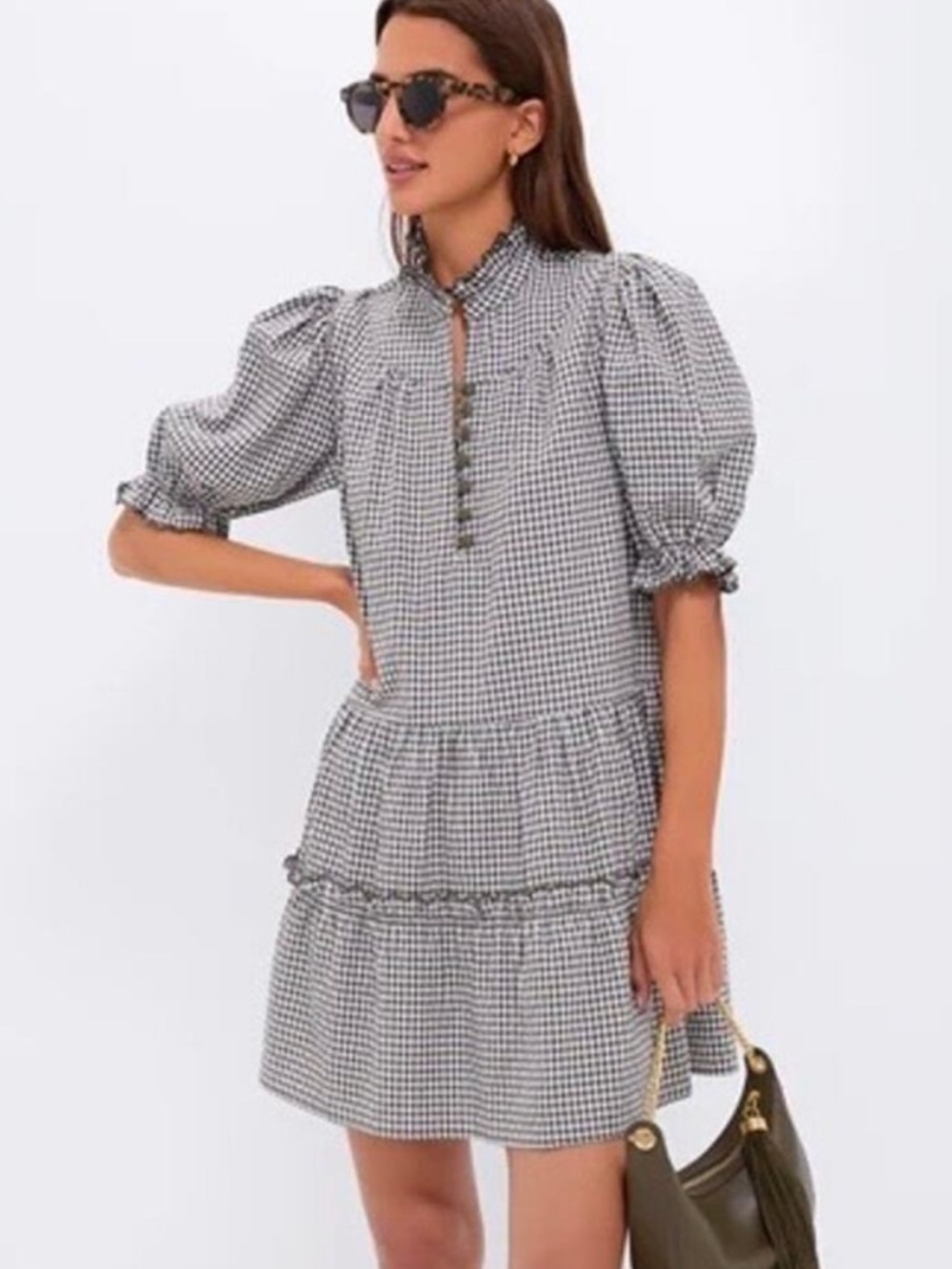 Pomander Place Tuckernuck Selena Mini Dress Green Gingham